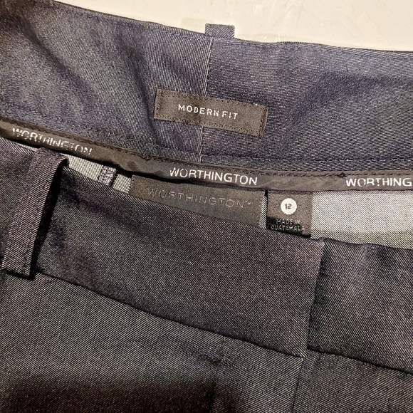 Worthington Charcoal Modern Fit Trousers - Picture 5 of 8